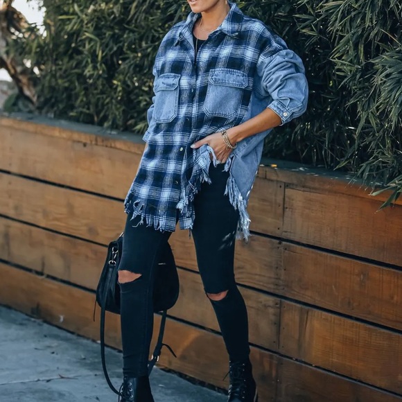 Dance & Marvel Jackets & Coats Nwt Dance And Marvel Plaid